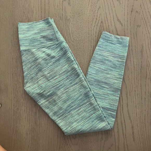 Lululemon Wunder Under Pant Hi-Rise Space Dye Camo Alberta Lake Fresh Teal 4 - Picture 4 of 6